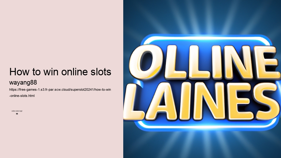 how to win online slots